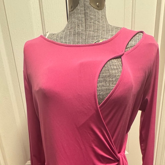 Notations Fuchsia Asymmetrical Dress - Picture 5 of 5